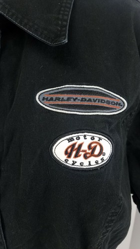 Harley Davidson Garage Shirt Short Sleeve Motorcycle Biker Top Womens Size 3XL - Picture 3 of 8