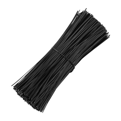 Gardening and Silk Tying Zip Ties Plastic Coated Black Office Cable