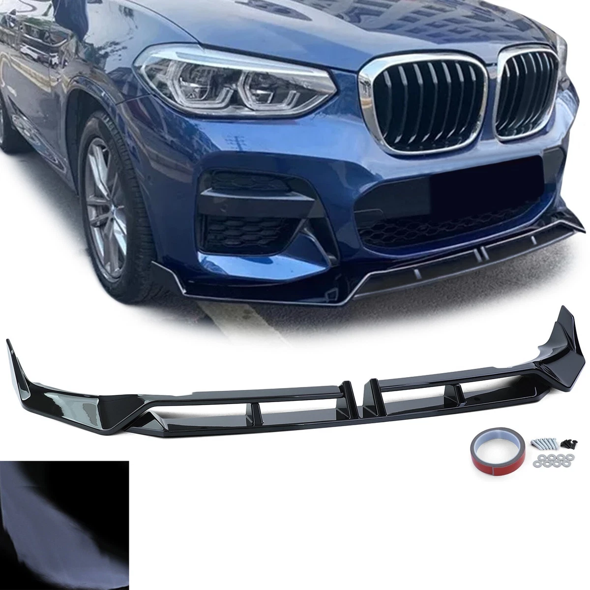 Modanatura Cromata Per Paraurti Anteriore BMW X3 (2011-2017) E X4 (2015-2018) – Set Conducente E Passeggero
