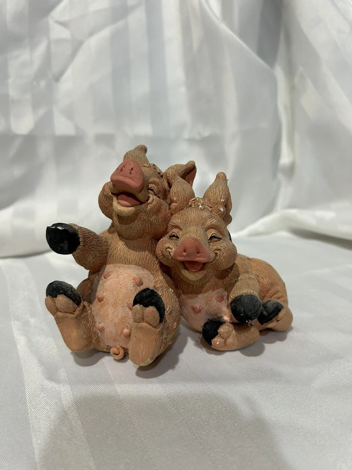 Laughing Pigs Statue / Figure - image 1 of 4