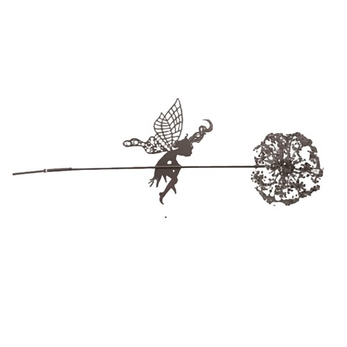 Flower Fairy Dancing with Dandelion Garden Art Stainless Steel Statue Ornaments - Picture 32 of 34