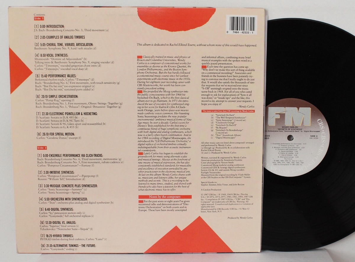 洋楽 Wendy Carlos / Secrets of Synthesis CD Wendy Carlos: Secrets of Synthesis - Wendy Car | AllMusic