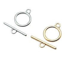 10 Set Toggle Clasps Bar and Clasps Round Bracelet Jewelry Clasp Necklace