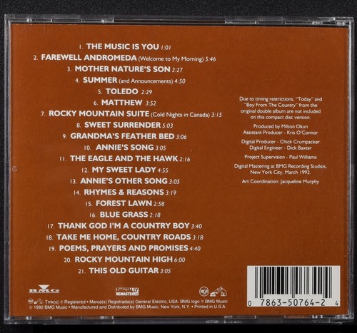 CD Evening with John Denver Thank God I'm a Country Boy Matthew This Old Guitar - 第 2/6 張圖片