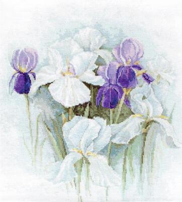 Irises B2367L Luca-S Counted Cross-Stitch Kit