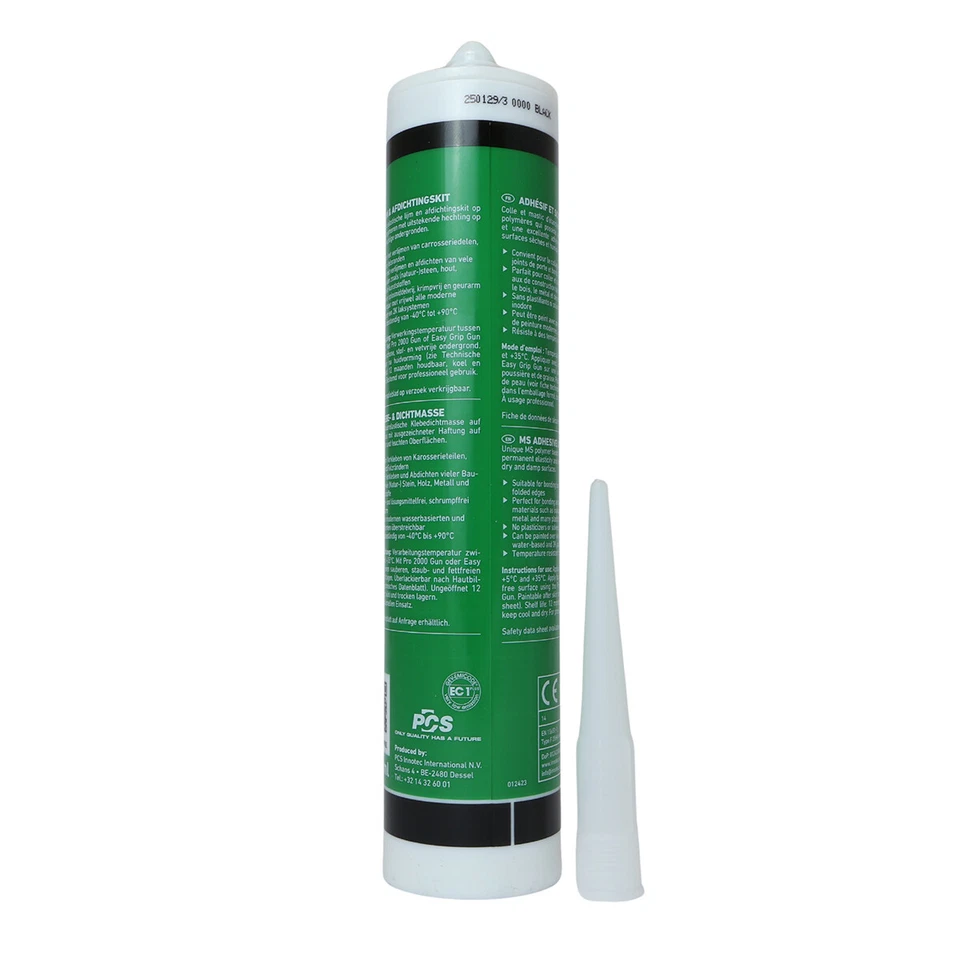 Innotec Adheseal Klebe- und Dichtmasse schwarz Kartusche 290ml - Bild 2 von 2