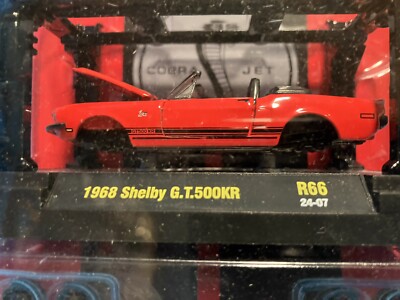 M2 Machines  Model Kit 1968 Shelby GT 500Mustang Cobra Jet 428 Red w Work Lift
