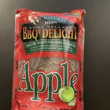 BBQr's Delight Apple Pellet Blend 1lb Grilling Smoking Pellets 100% All Natural
