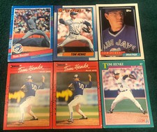 Tom Henke Baseball Card Lot