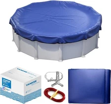 12 Ft Extra Thick Above Ground Pool Cover Winter Protection UV Resistant