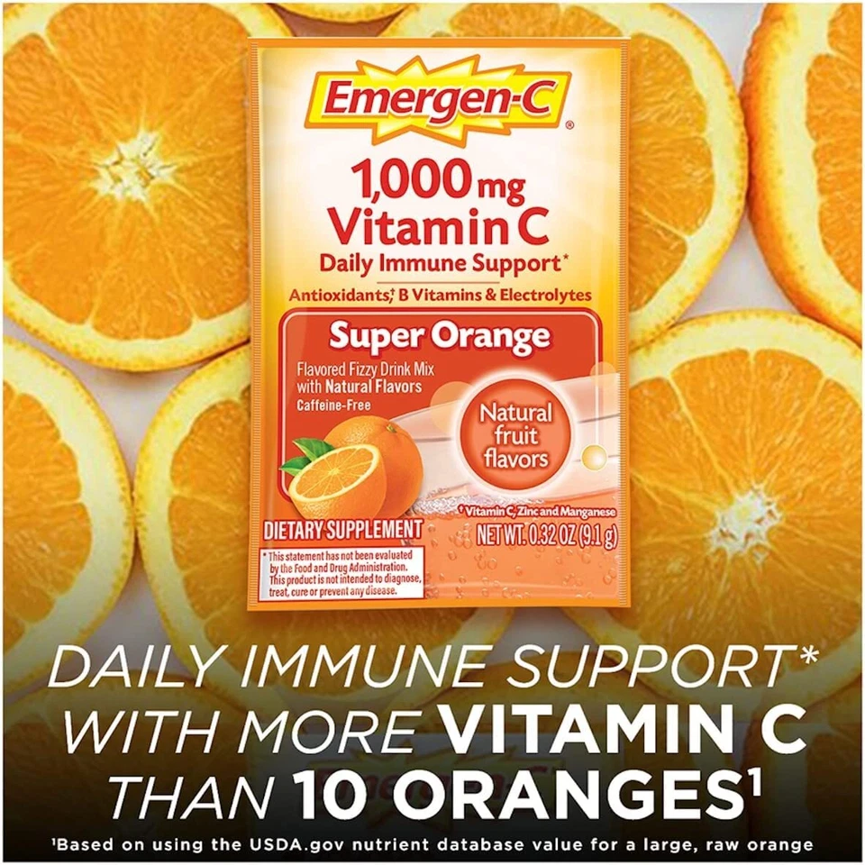 Emergen-C Health Energy Booster Super Orange - Pack de 8 Foto 4 de 4