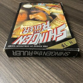 Shingen the Ruler Nintendo NES CB Game Cartridge + Box -- Tested + Working
