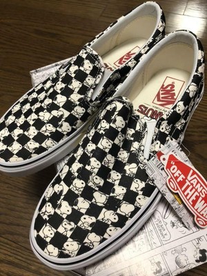 fotoelektrisk Måske Jeg vil have VANS vans slip-on Snoopy peanuts US8 8.0 Size slip-ons | eBay