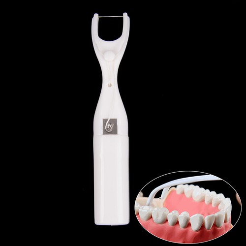 Dental oral care interdental brush floss holder 50 meter flosses for dentis oEII - Foto 1 di 11