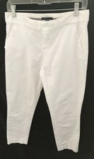 Tommy Hilfiger White Cotton Straight Leg Ankle Pants - Size 4