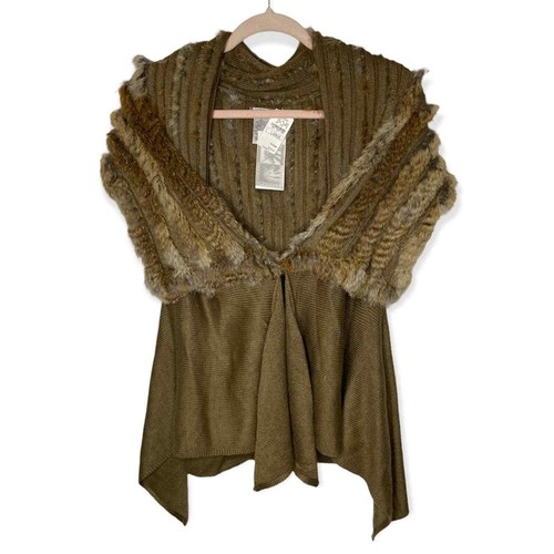 Alberto makali rabbit fur knit swing 