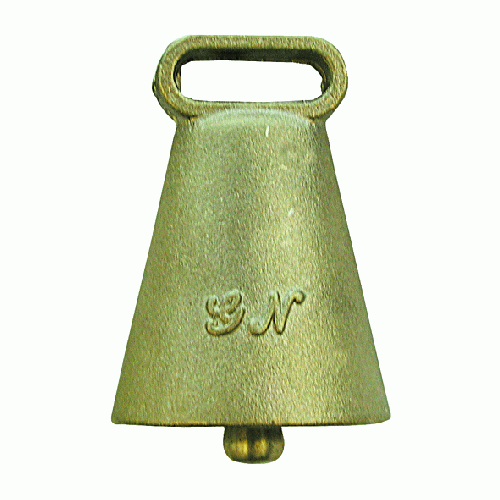 campana ovale in ottone lucido mm 50x65 campane campanaccio mucche bovini - Foto 1 di 2