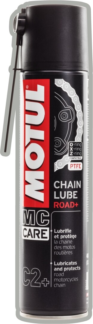 C2+ Chain Lube Road Plus lubrifiant blanc 400ml évite les projections sur jante