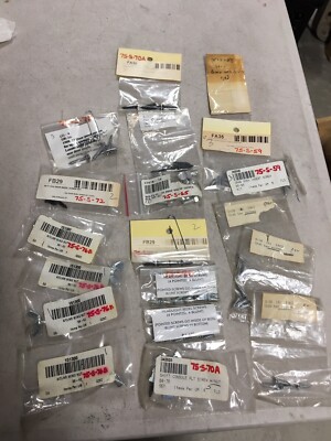 NEW 1963-1977 CORVETTE 19 BAGS SORTED & MARKED HARDWARE, SCREWS NUTS BOLTS ETC
