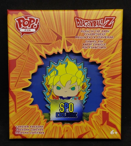 Funko Pop! Pin Dragonball Z Super Saiyan Goku SPO Exclusive Limited 1000 Pcs