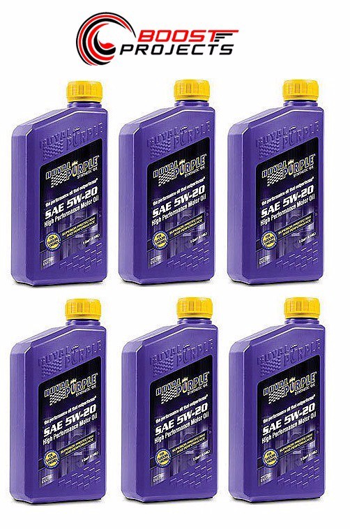 Royal Purple Multi-Grade Motor Oil 5W-20 Gasoline 1-Qt. Bottle Set of 6 06520