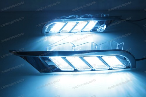 Luces de circulación diurna LED DRL de 3 colores lámpara de conducción para Nissan Kicks 2017-2018 - Imagen 6 de 7