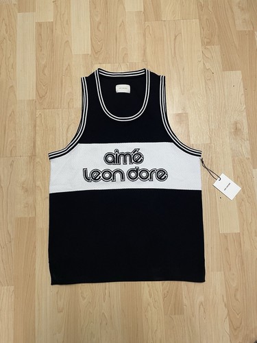 Aime Leon Dore ALD Knit Basketball Jersey Sweater Logo Black Men’s Size ...