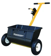 Heavy Duty 75lb Classic Drop Spreader Push Hopper Tool, Seed Granular Fertilizer