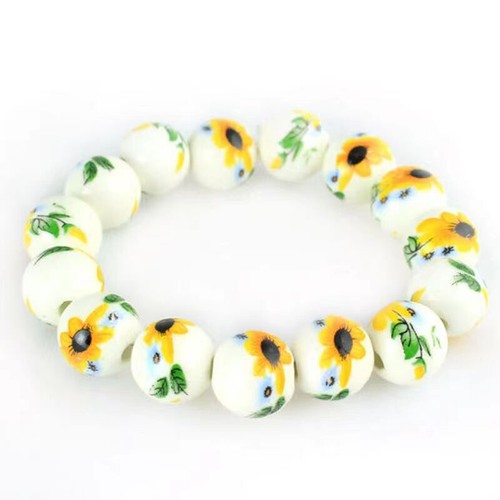 Blue And White Porcelain Ceramic Bead Bracelet - Ethnic Style Creative DIY _yi - Picture 5 of 19