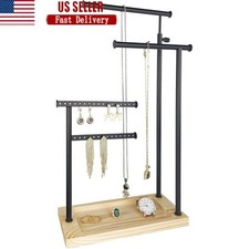 Jewelry Organizer Stand Earring Holder Necklace Bracelet Storage Display 4 Tier