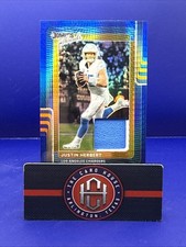 2025 Donruss Threads Justin Herbert Blue Hyper Patch LA Chargers JM1