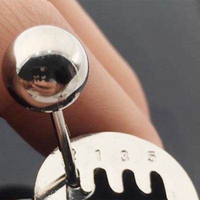 Metal Keychain Stylish Unique Car Gear Shape Compact Decorative Keychain For NEW