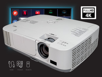 2600 ANSI 3LCD Projector for Driving or Flight Simulators | Includes Accessories