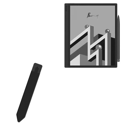 BoxWave Stylus Pouch Compatible with Onyx BOOX Tab Ultra C - Jet Black 