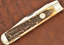 rare-queen-cutlery-genuine-stag-swing-guard-lockback-cheetah-knife-1150-36174