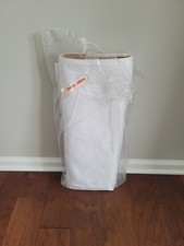 NEW White Delustered Satin Fabric Approximately 12.88 Yards, Measures 45"x371"