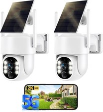 Security Cameras Wireless Outdoor, 5G 2.4GHz Cameras for Home Security, 2K Solar
