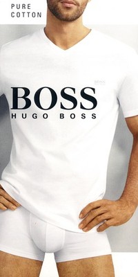 BOSS Hugo Boss T-Shirt V-Neck Relaxed Fit 2er Pack Reine Baumwolle