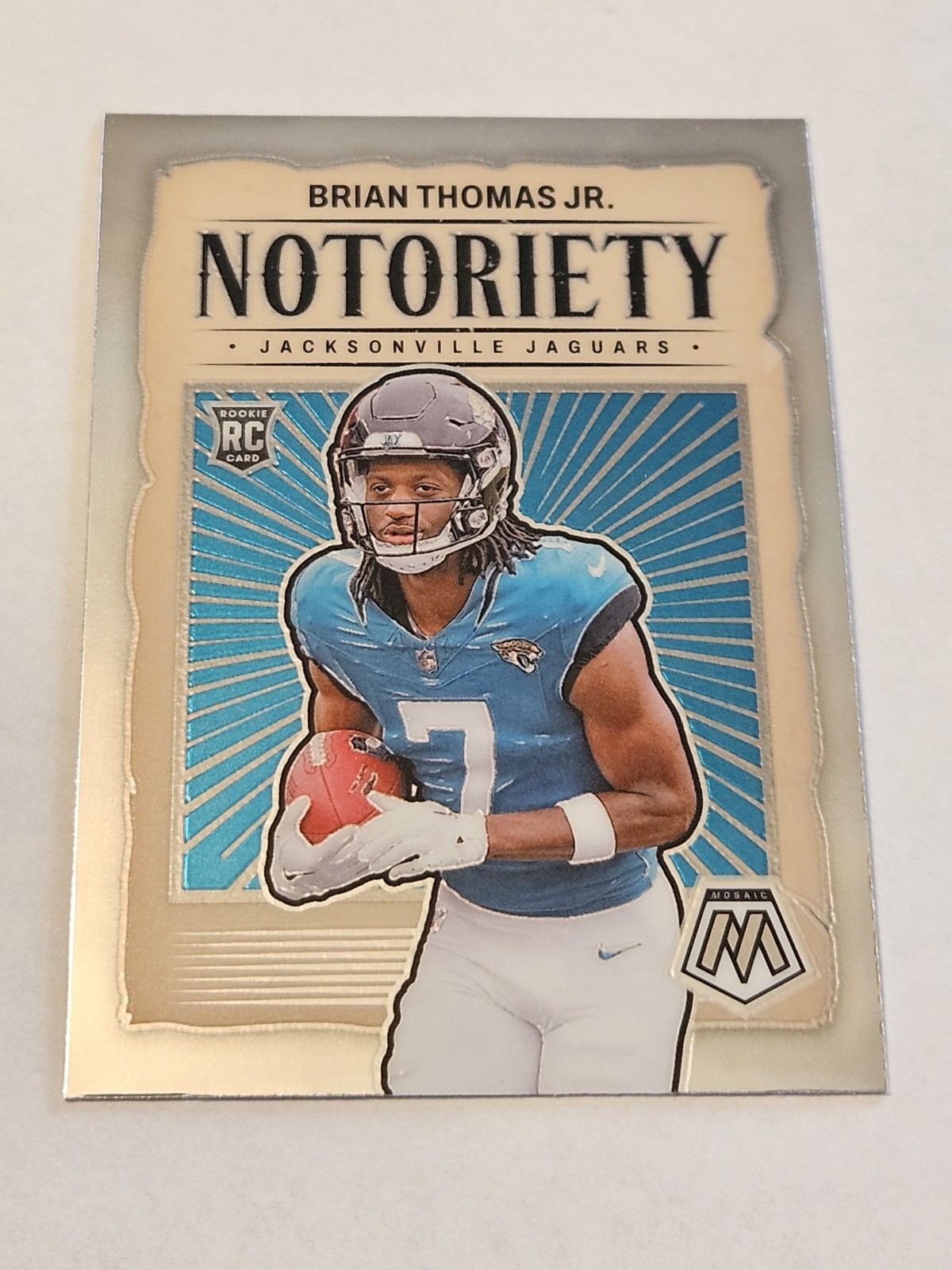 2024 Panini Mosaic - Notoriety Brian Thomas Jr. #25 (RC)