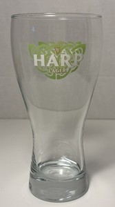 Harp Lager Pilsner Style Glass 7” High