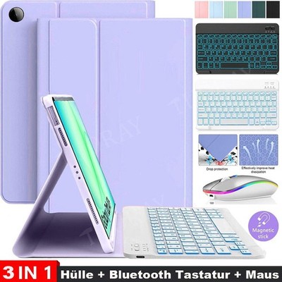 Hülle mit Beleuchtete Tastatur Für Samsung Galaxy Tab A11+ A9+ S11 S10 FE S9 S8