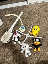 Looney Tunes Musical Crib Mobile Multicolor Tweety Sylvester Bugs Daffy