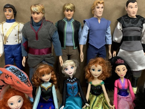 Enorme Lote Muñecas Disney Príncipe Princesa Sirena Congelada Mulan Alladin Pocahontas - Imagen 7 de 20
