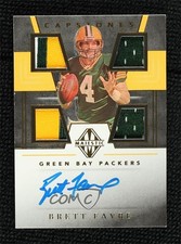 2019 Panini Majestic Capstones Gold 7/7 Brett Favre #CP-BF Auto HOF 00ws