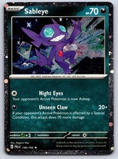 Sableye (Cosmos Holo) 136/193 Rare Carte e Prodotti Vari Pokemon LP