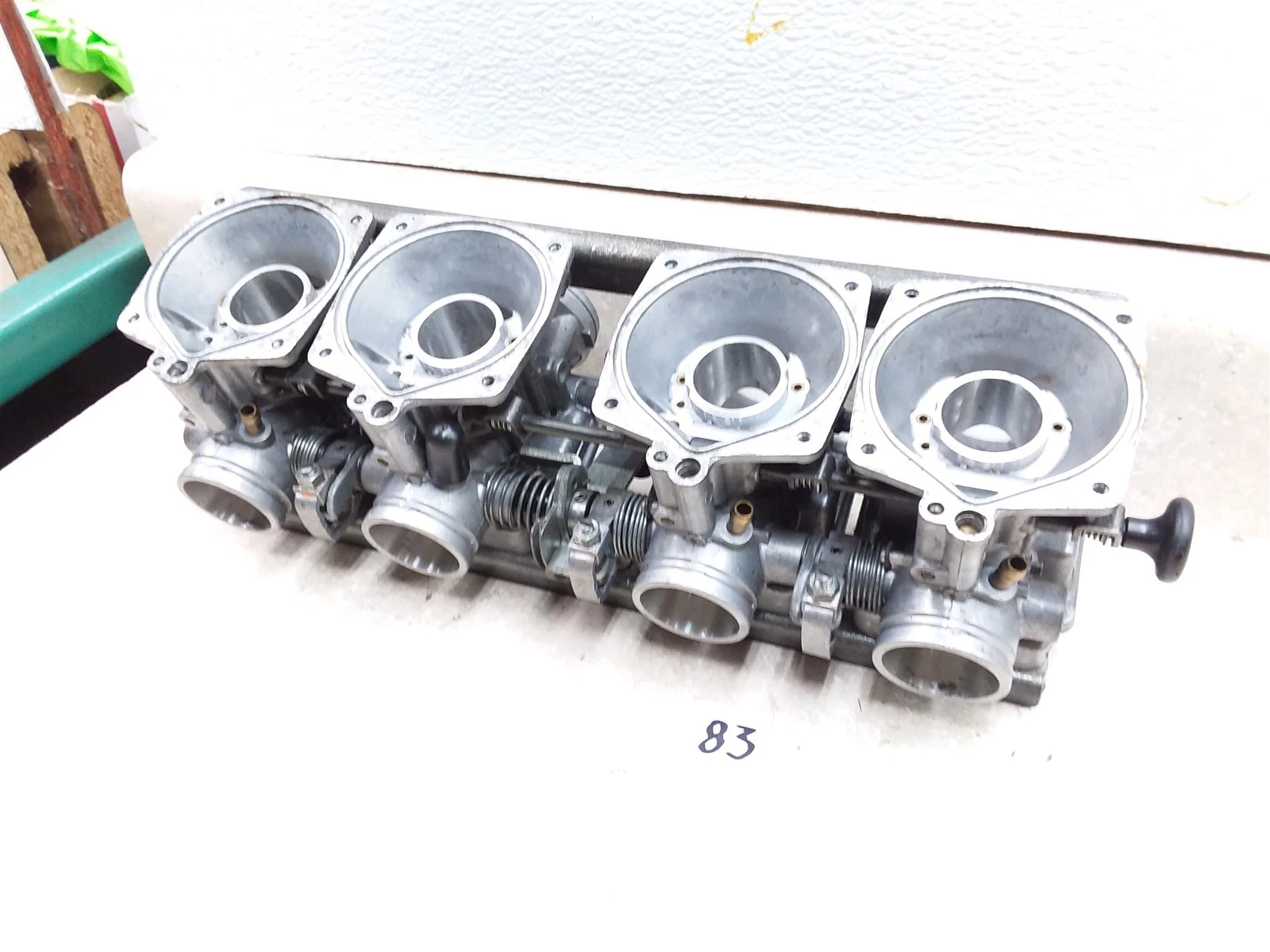 Kawasaki KZ550-LTD ZX550 Carbs Carburetor Rack Body Set 1983 1984 #83 ACP-11