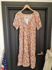 Encuentro Floral Paisley Midi Summer Dress Size UK Small BNWT