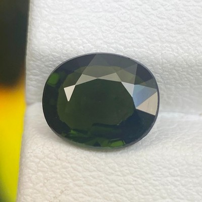 1.91ct Chrome Tourmaline Green Natural Oval Cut Faceted Gem From Mozambique