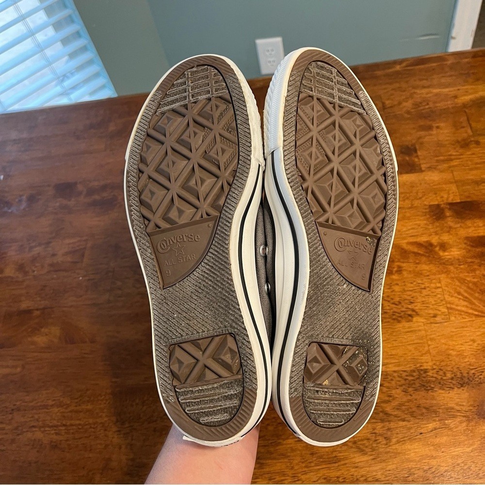 Converse gray Charcoal Canvas low top Sneakers mens 9 women’s 11 thumbnail 8