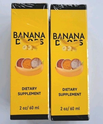 (2 Pack) Banana Drops For Weight Loss, BananaDrops Dietary Supplement (2oz Each)